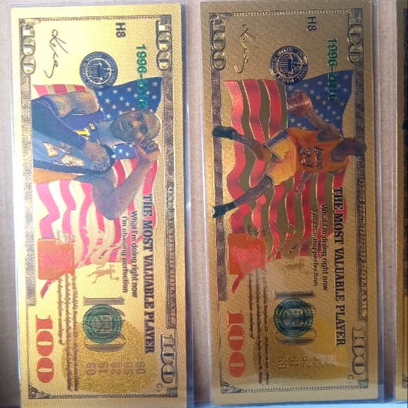 🏀🏆Kobe Bryant "24KT Gold - $100 Banknote" Card Set🏆🏀 Last Set Available! - Picture 3 of 4